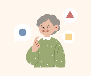 연상을 의미하는 간단한 그래픽 이미지